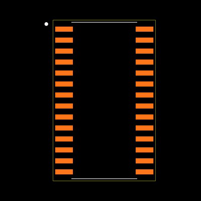 MAX241ECWI+T Footprint