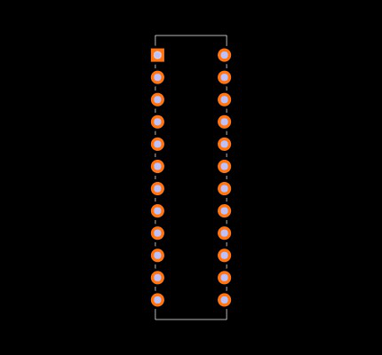 MAX260BENG+ Footprint