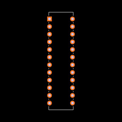 MAX268BENG+ Footprint