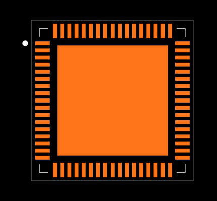MAX2850ITK+ Footprint