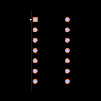 MAX3080ECPD+ Footprint