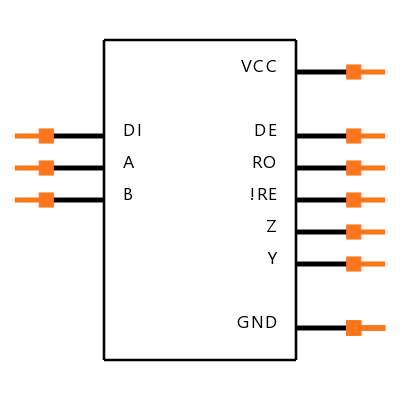 MAX3083EESD+T Symbol