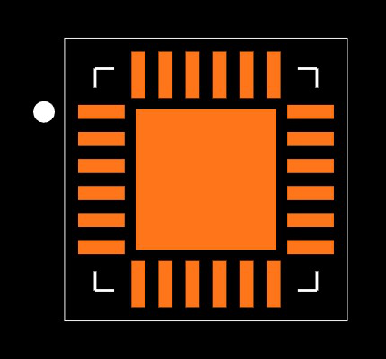 MAX3100ETG+ Footprint