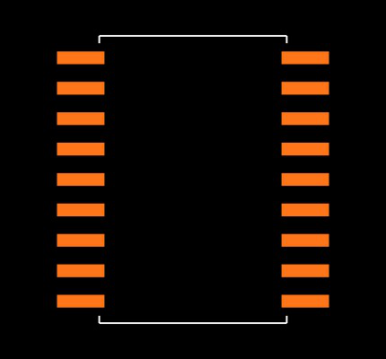 MAX311CWN Footprint