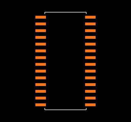 MAX3241ECWI Footprint