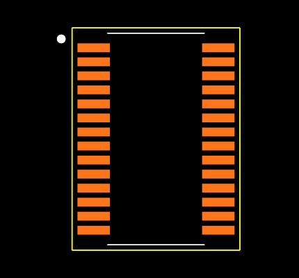 MAX3245EEUI+T Footprint