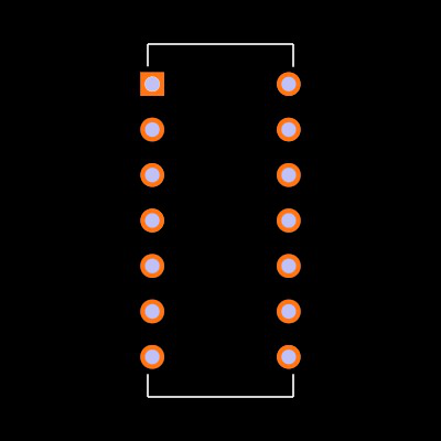 MAX3291CPD+ Footprint