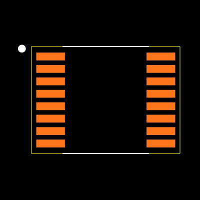 MAX3323EEUE+ Footprint