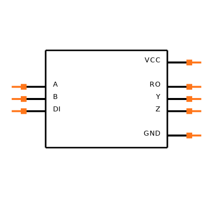MAX3488ECSA+T Symbol