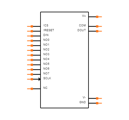 MAX349EWN+ Symbol