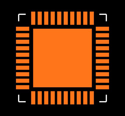MAX3600ACTL+ Footprint