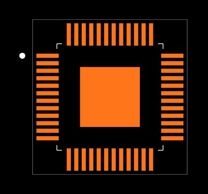 MAX3815CCM+D Footprint