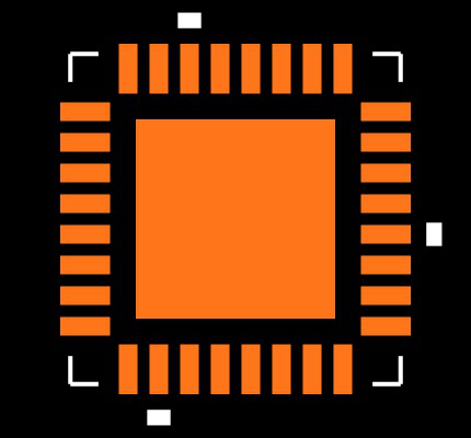 MAX3869EGJ Footprint
