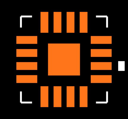 MAX3948ETE+T Footprint