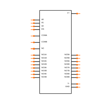 MAX397CPI Symbol