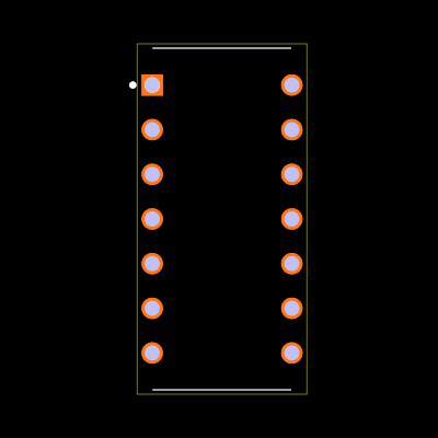 MAX4066CPD+ Footprint