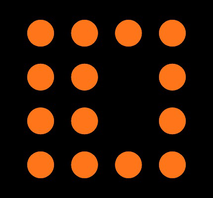MAX4410EBE+T Footprint