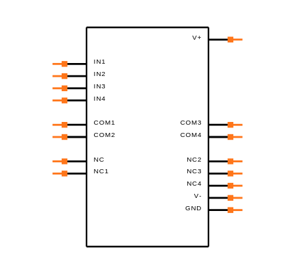 MAX4511CSE+T Symbol