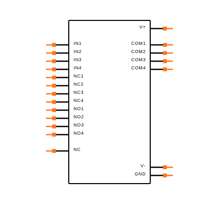MAX4533CWP+T Symbol
