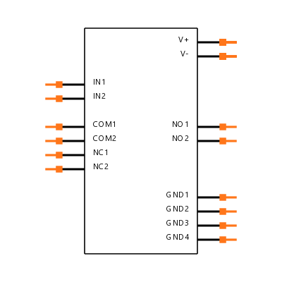 MAX4547ESE+ Symbol
