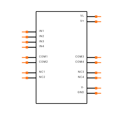 MAX4555CSE+ Symbol