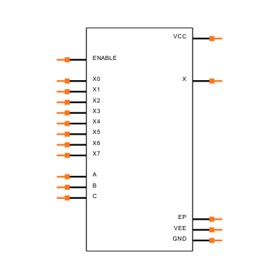 MAX4581ETE+T Symbol