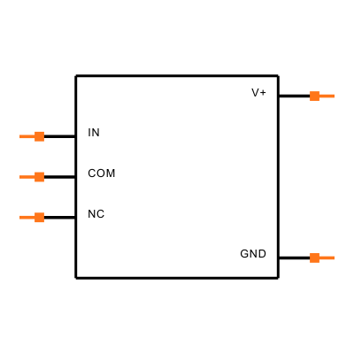 MAX4646EUK+T Symbol