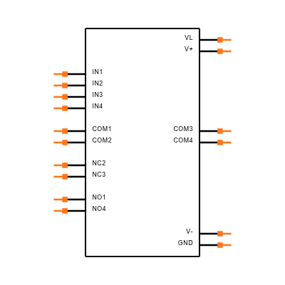 MAX4666ESE Symbol