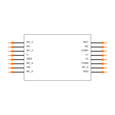MAX4690CAE Symbol