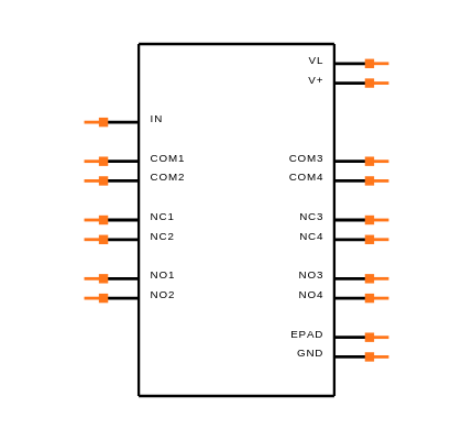 MAX4702ETE+T Symbol