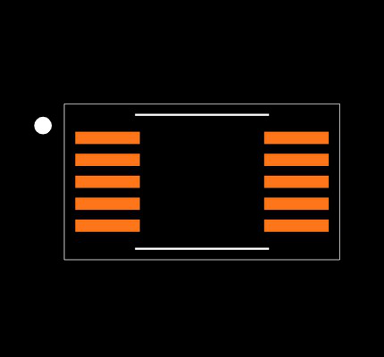 MAX4719EUB+ Footprint