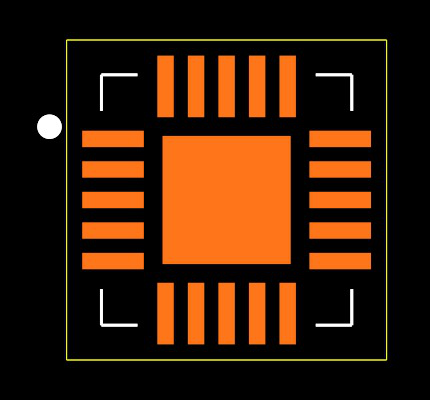 MAX4824ETP+ Footprint