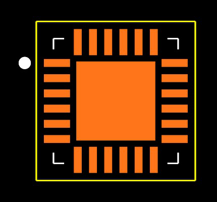 MAX4885EETG+T Footprint