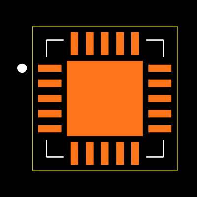 MAX4896ETP+ Footprint