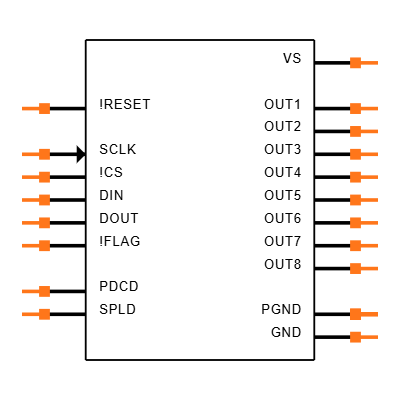 MAX4896ETP+ Symbol