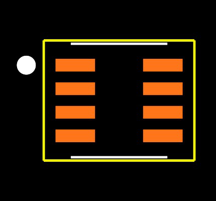 MAX4907ELA+ Footprint