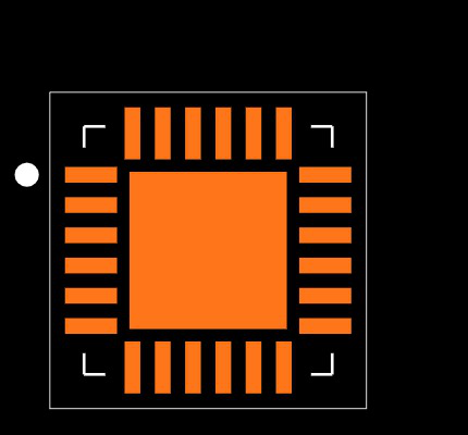 MAX4948ETG+T Footprint