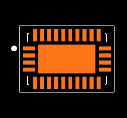 MAX4952ACTI+ Footprint