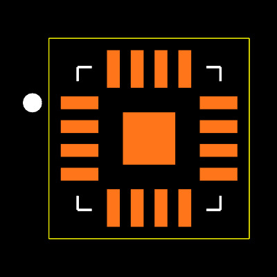 MAX5386MATE+T Footprint