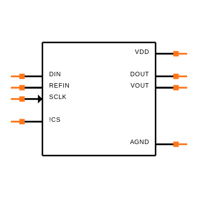 MAX539AEPA+ Symbol