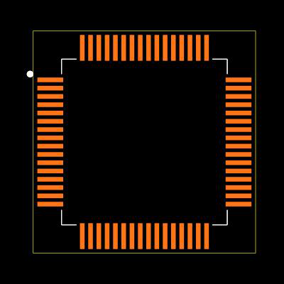 MAX5631UCB+D Footprint