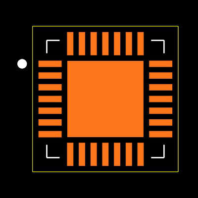 MAX5971BETI+ Footprint