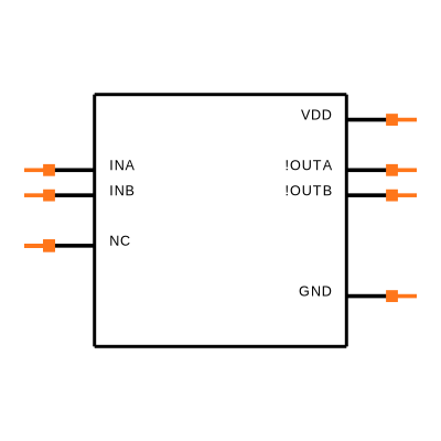 MAX626CPA+ Symbol
