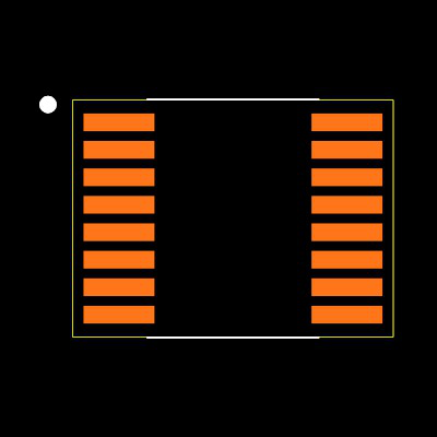 MAX6681MEE+ Footprint