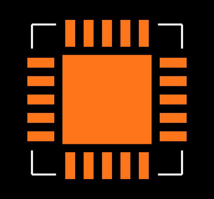 MAX6795TPLD2+ Footprint