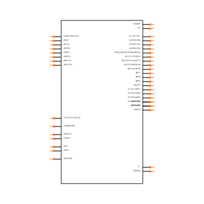 MAX7129CPL+ Symbol