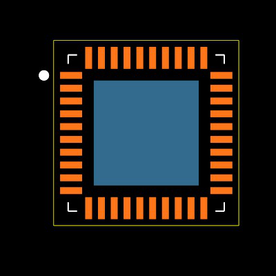 MAX7300ATL+T Footprint