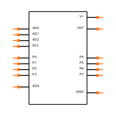 MAX7329AWE+T Symbol