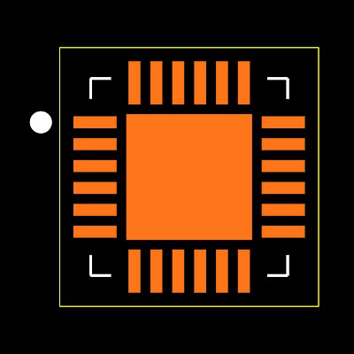 MAX7370ETG+ Footprint