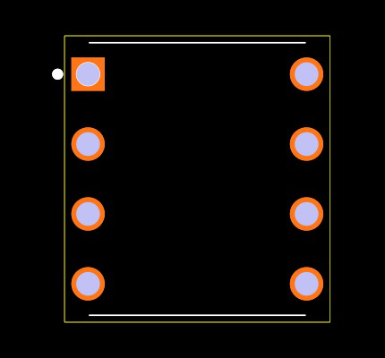 MAX7401CPA+ Footprint